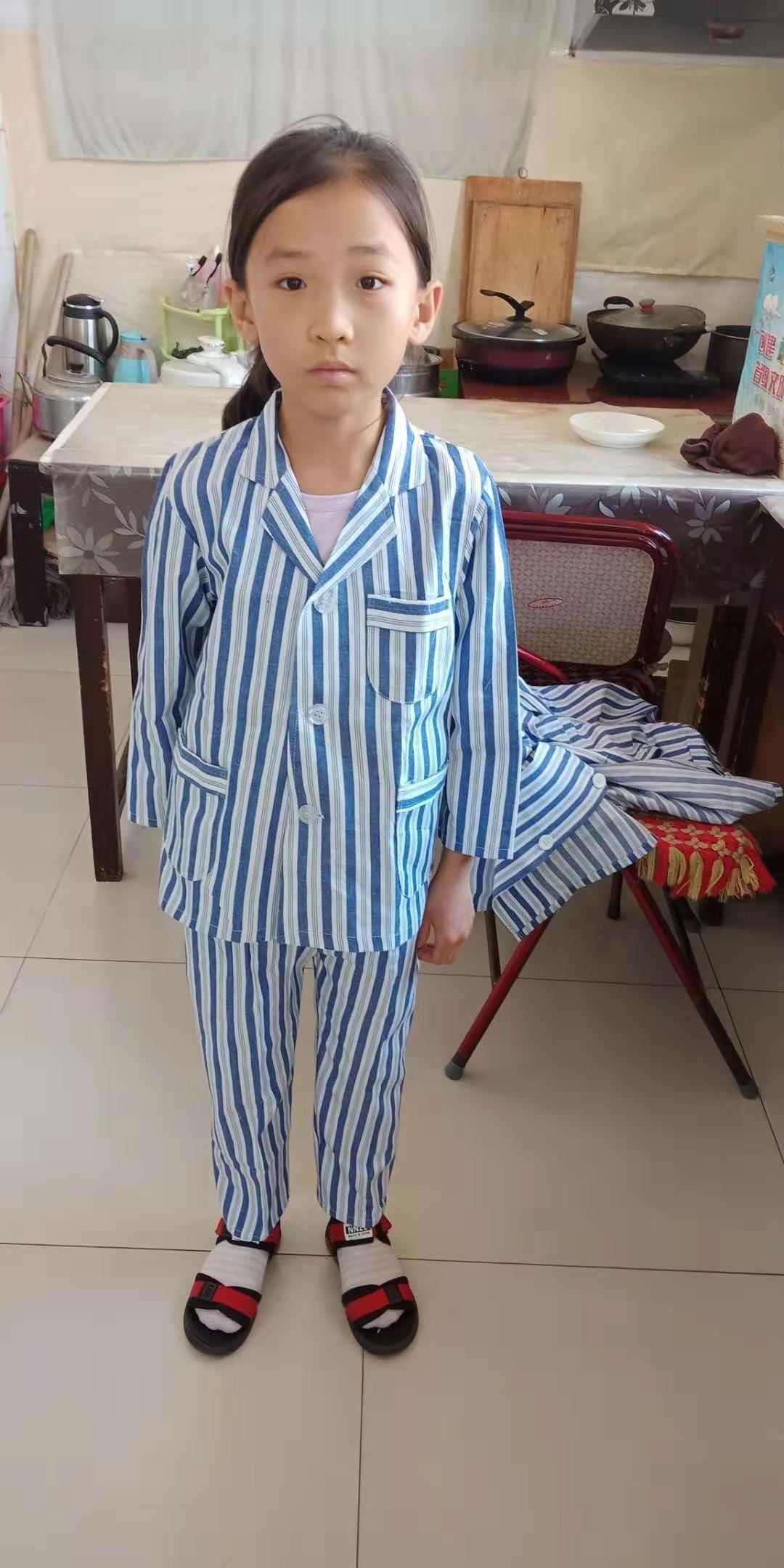 病号服纯棉长袖手术 病人护理 医院工作 衣 工服厂家定制蓝白条