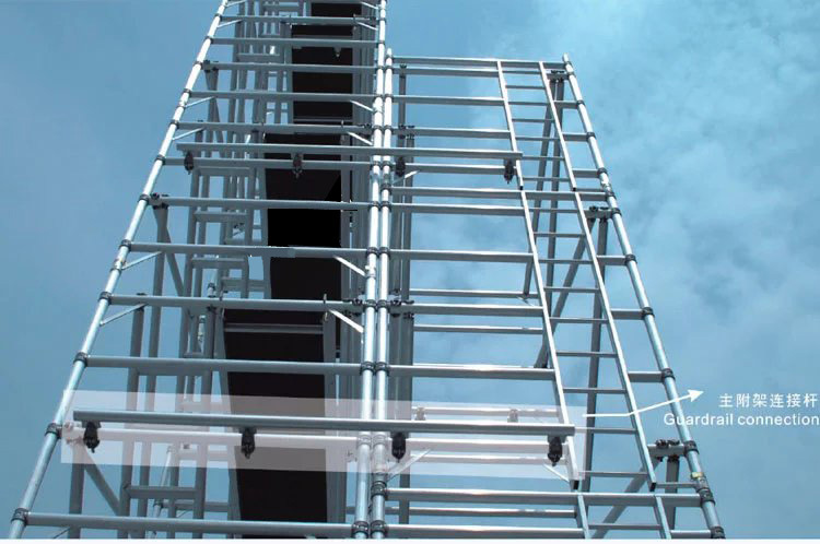 安全稳固的铝合金脚手架单双宽直爬梯灵活组装手脚架