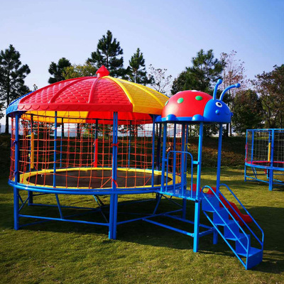 蹦蹦床滑梯幼儿园室外弹跳床儿童户外游乐场设备成人大型蹦床跳床