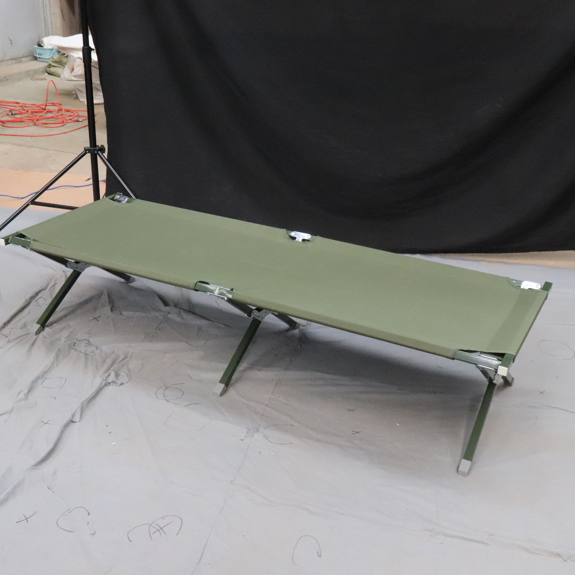 铁管行军床背包床陪护床户外行军床室内便携式可折叠休闲背包床