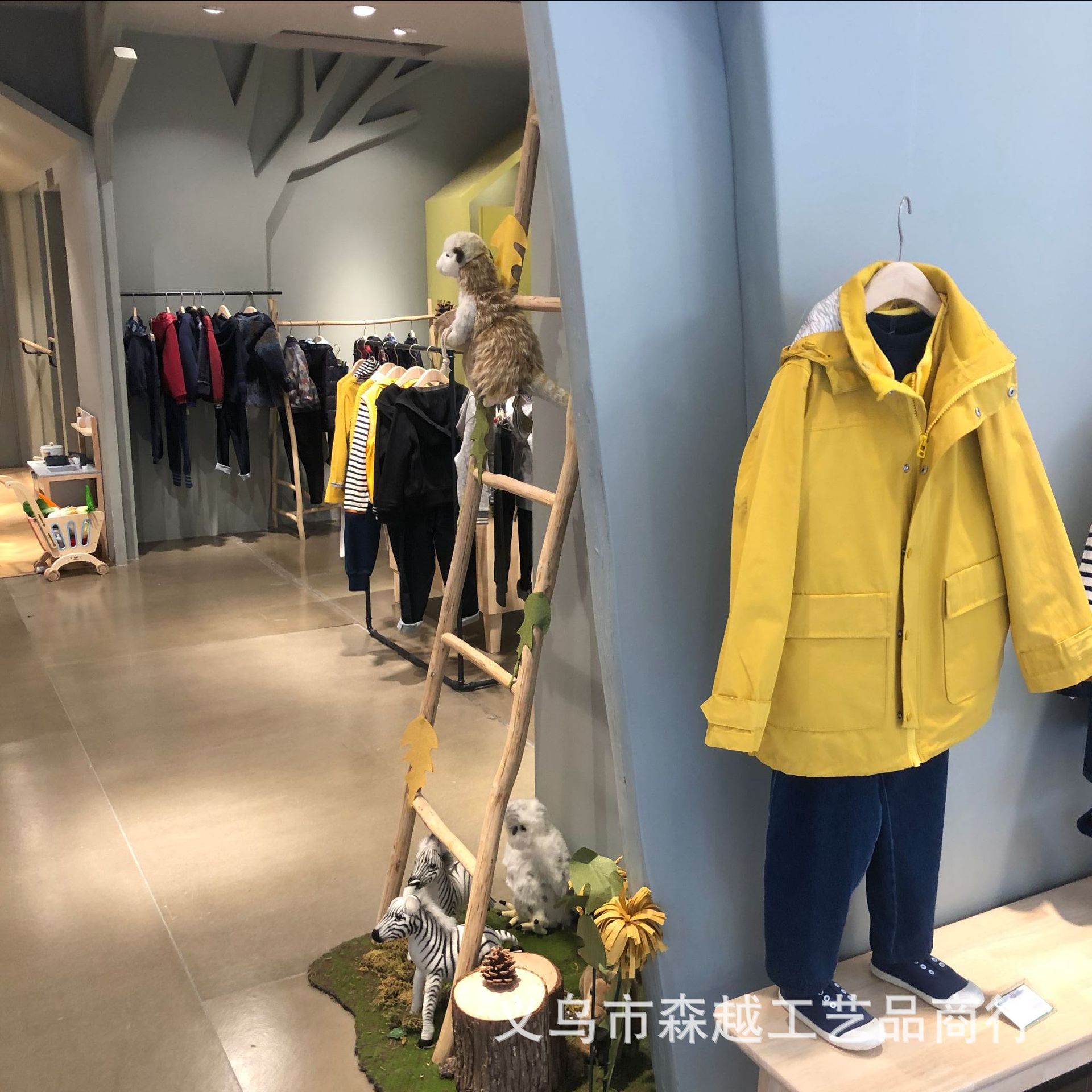 梯子实木服装店花店花架ins风装修装饰婚庆服装童装拍摄道具摆件