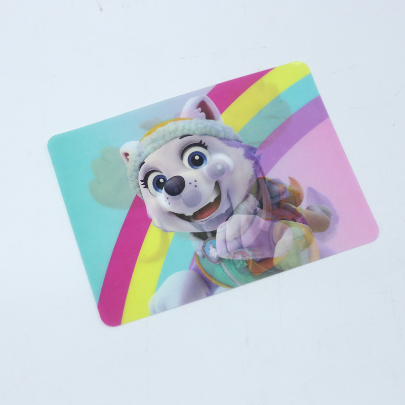 Factory Customized Pp Plastic Card PVC Soft Label Tu/Pet Grating Card 3D 3D Stereo Hanging Card