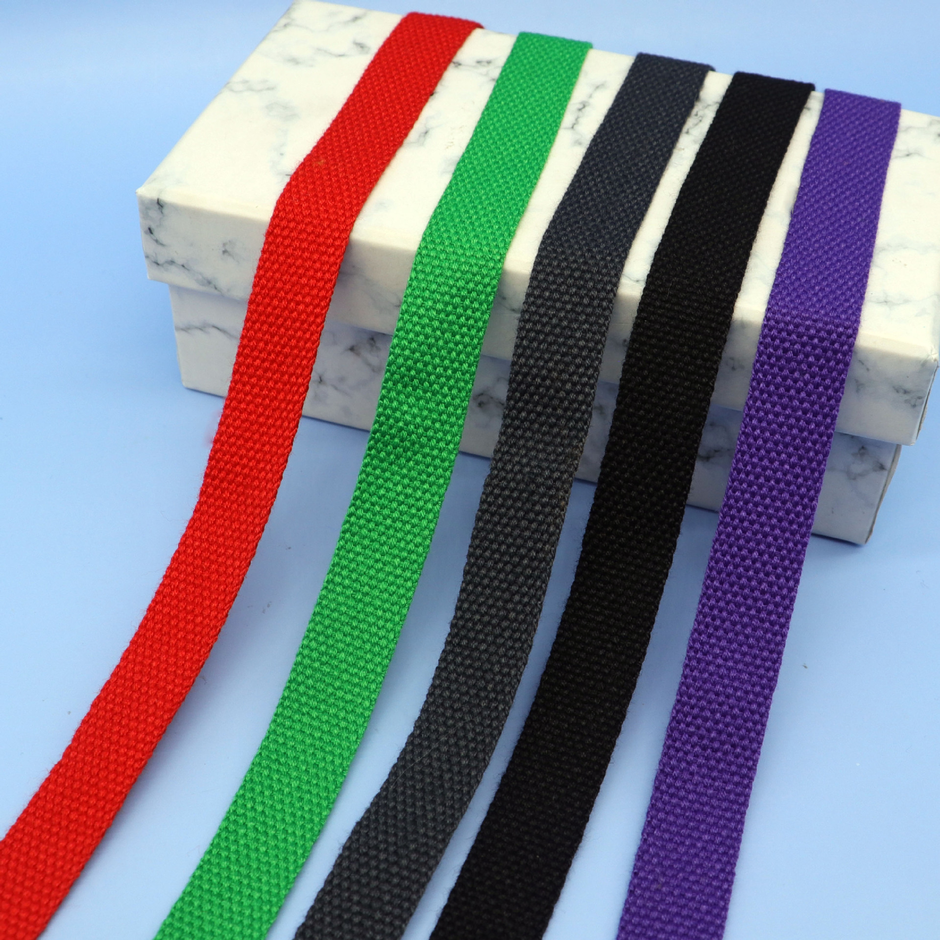 5cm涤棉织带彩带包边条珠纹织带帆布带仿棉织带手提带编织带