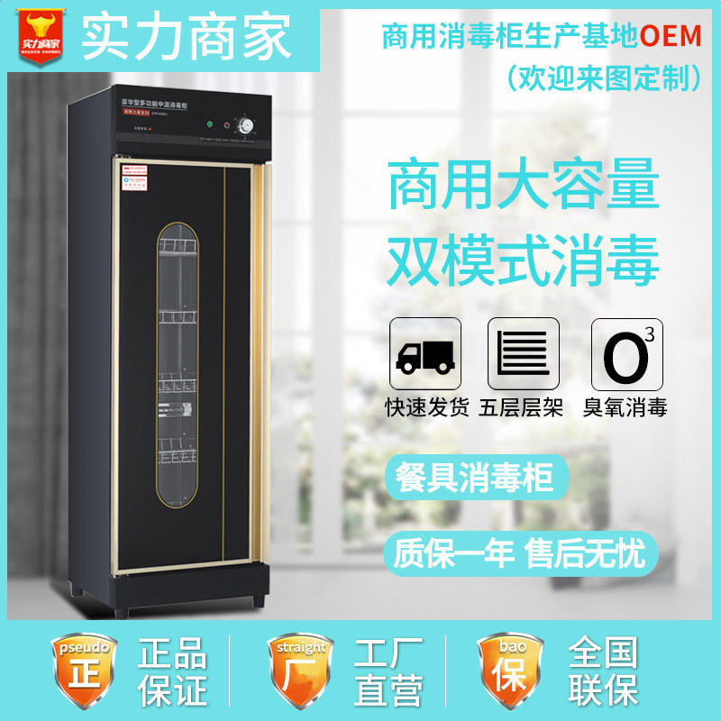 密胺餐具黑旋风单门消毒柜商用 臭氧红外线饭店食堂商用消毒柜