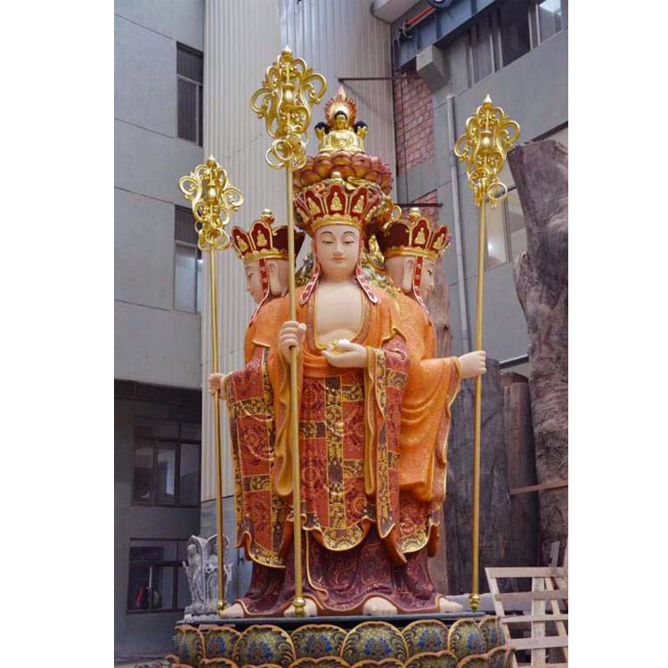 批发铜器黄铜地藏王菩萨佛像摆件摆设饰品佛堂佛具用品