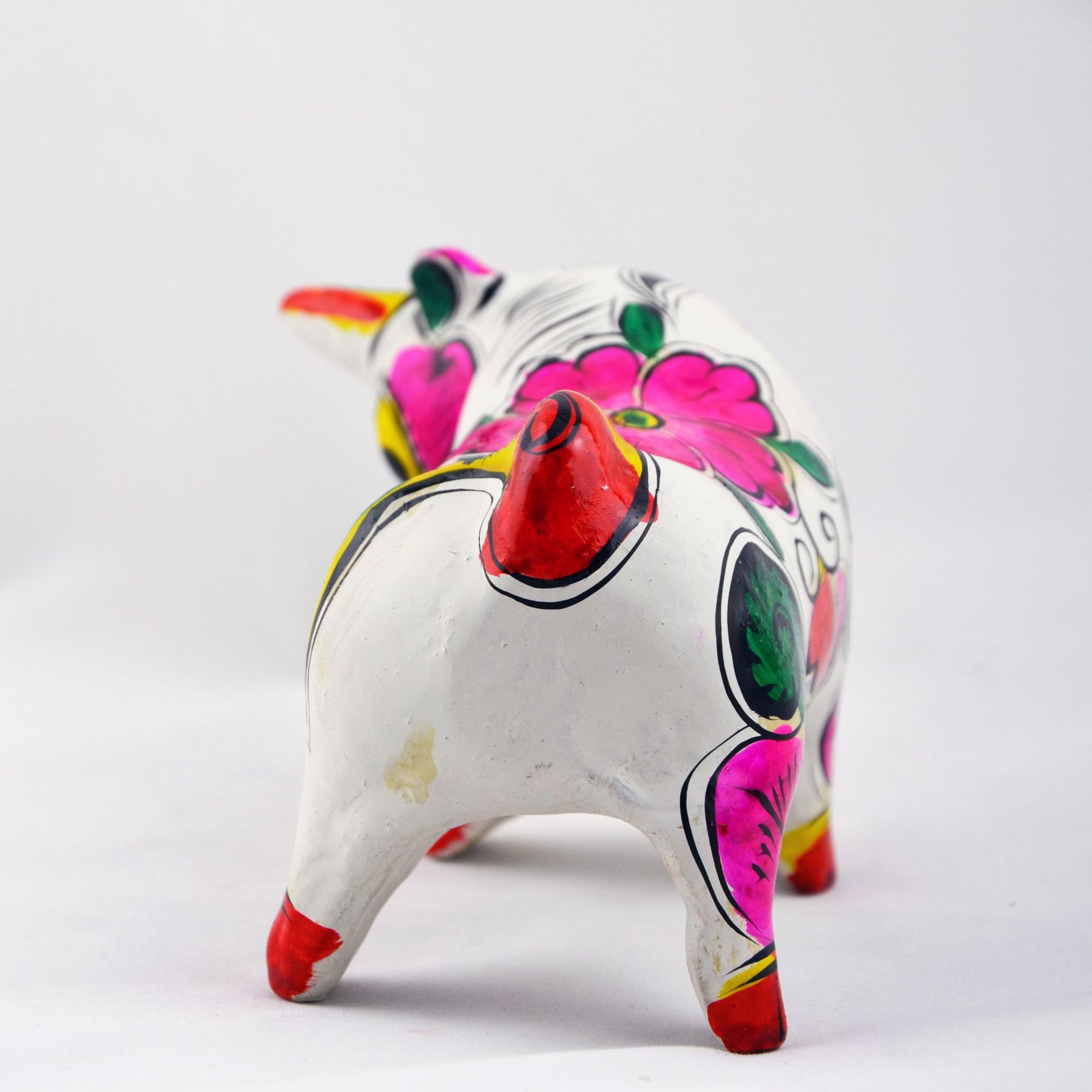 陕西礼物凤翔泥塑彩绘生肖牛摆件特色出国商务赠品礼品旅游纪念品