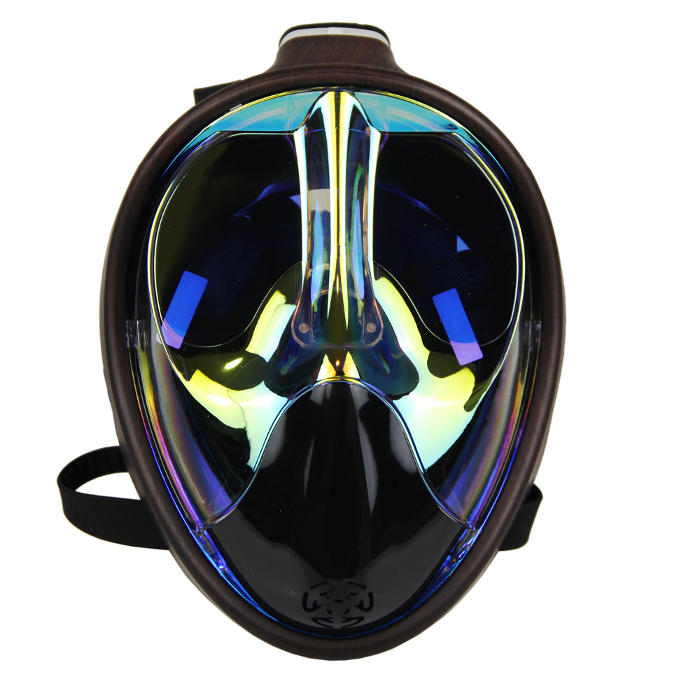 新爆款潜水全面罩电镀潜水面罩潜水镜潜水全面罩全干式m6108电镀