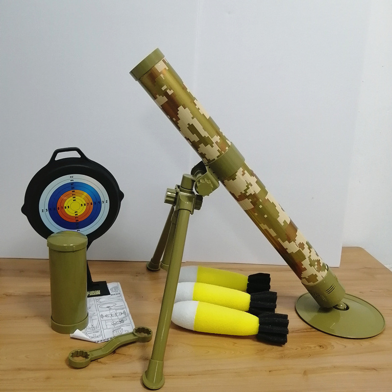 厂家批发儿童玩具迫击炮幼儿园网红抖音男孩互动60大号大炮排击炮