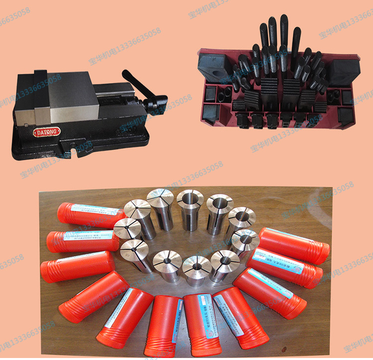 嘉信捷m4号立式炮塔铣床加长加宽配光栅数显尺平口钳走刀器厂家