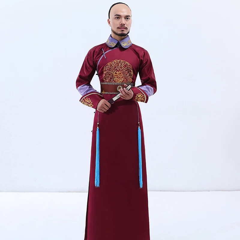 步步惊心同款古装影视古装清朝阿哥服龙袍绣花王爷服演出服