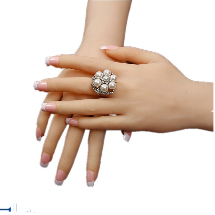 手模特道具纤细型真人倒模内有关节硅胶手模