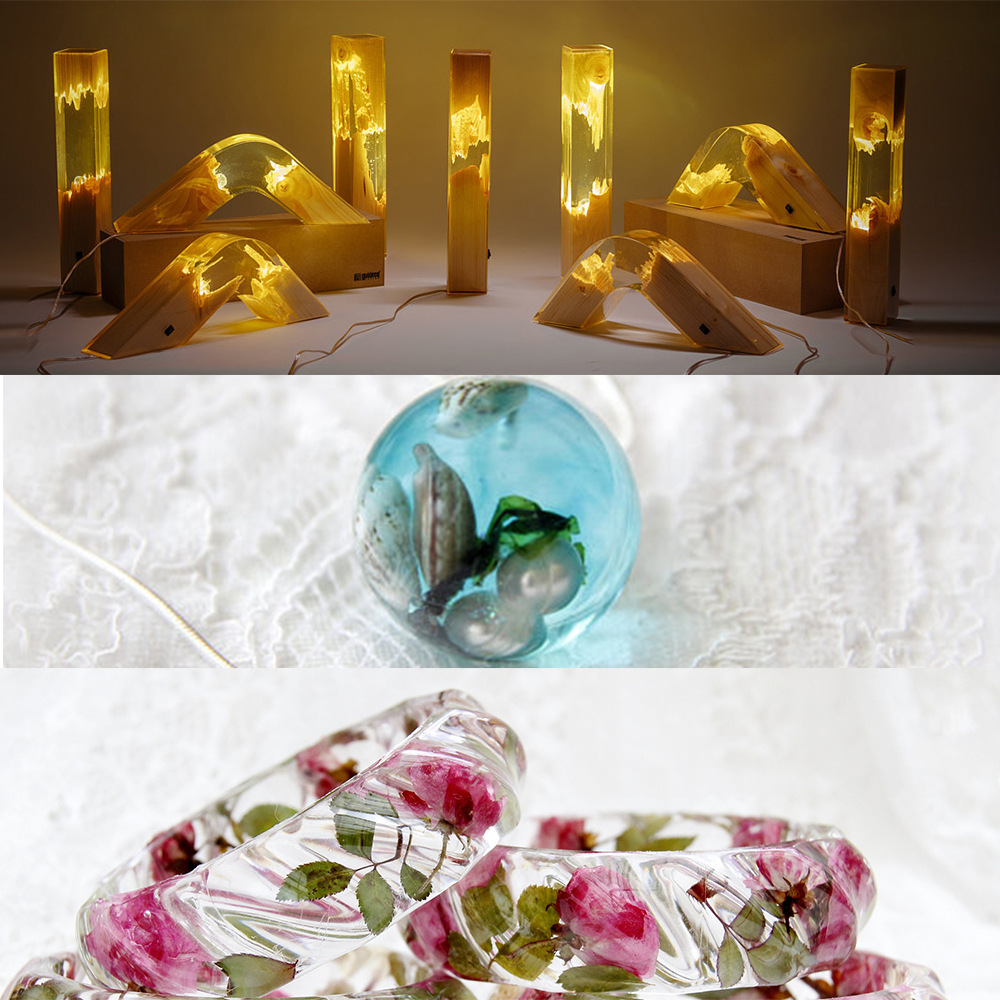 环氧树脂胶 制作diy珠宝 手镯 手镯高透明耐黄变透明环氧树脂ab胶