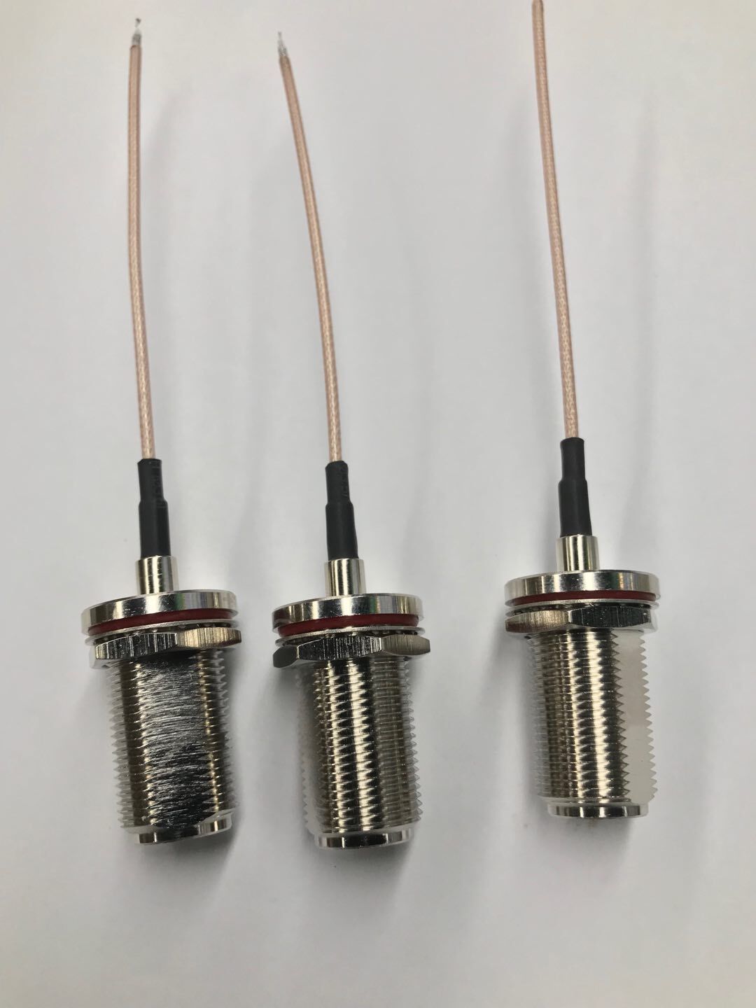 rf射频连接线 tnc母头母针带21cm rg178电缆 环剥上锡改装用