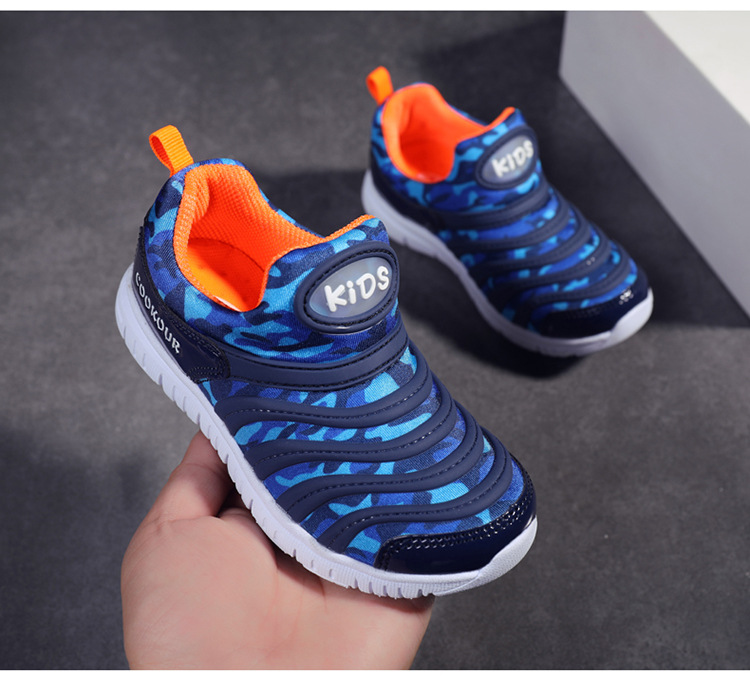 童鞋2019春秋款毛毛虫运动鞋韩版儿童休闲宝宝鞋软底防滑跑步鞋批