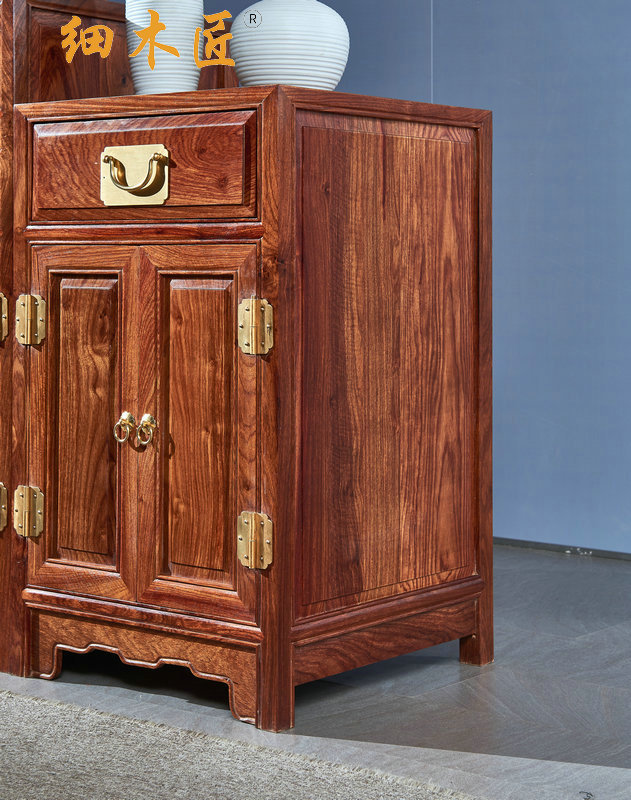 红木刺猬紫檀抽屉柜组合高低柜子厂家直销新中式储物柜文件柜办公