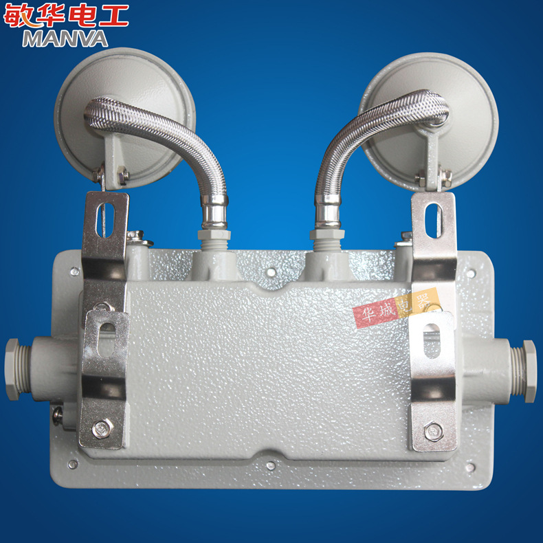 敏华电工消防应急灯 压铸铝防爆双头灯by11-l2 敏华防爆应急照明