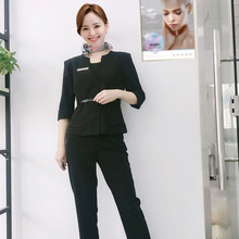 新款韩版整形医院前台顾问经理职业套装女办公室导购专柜销售工服