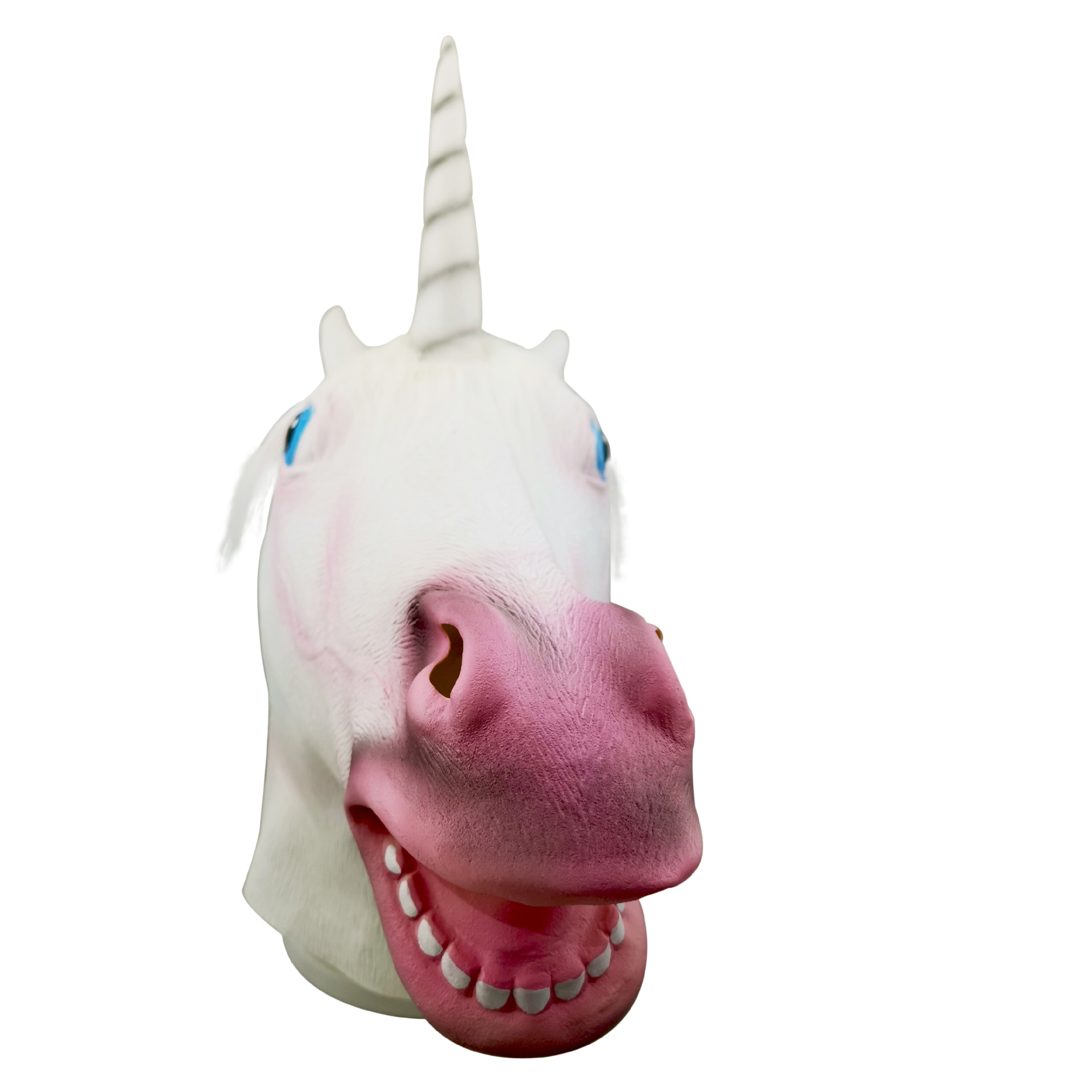 万圣节乳胶面具 独角兽头套 马头面具 仿真动物头套整蛊搞笑道具