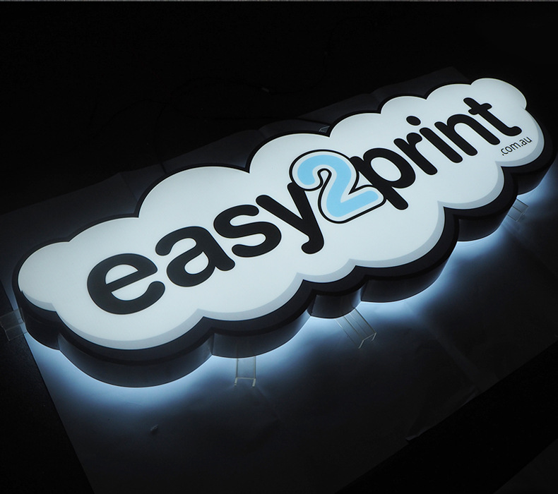 厂家直销迷你超薄灯箱 加盟连锁店形象墙logo 贴膜发光灯箱定做