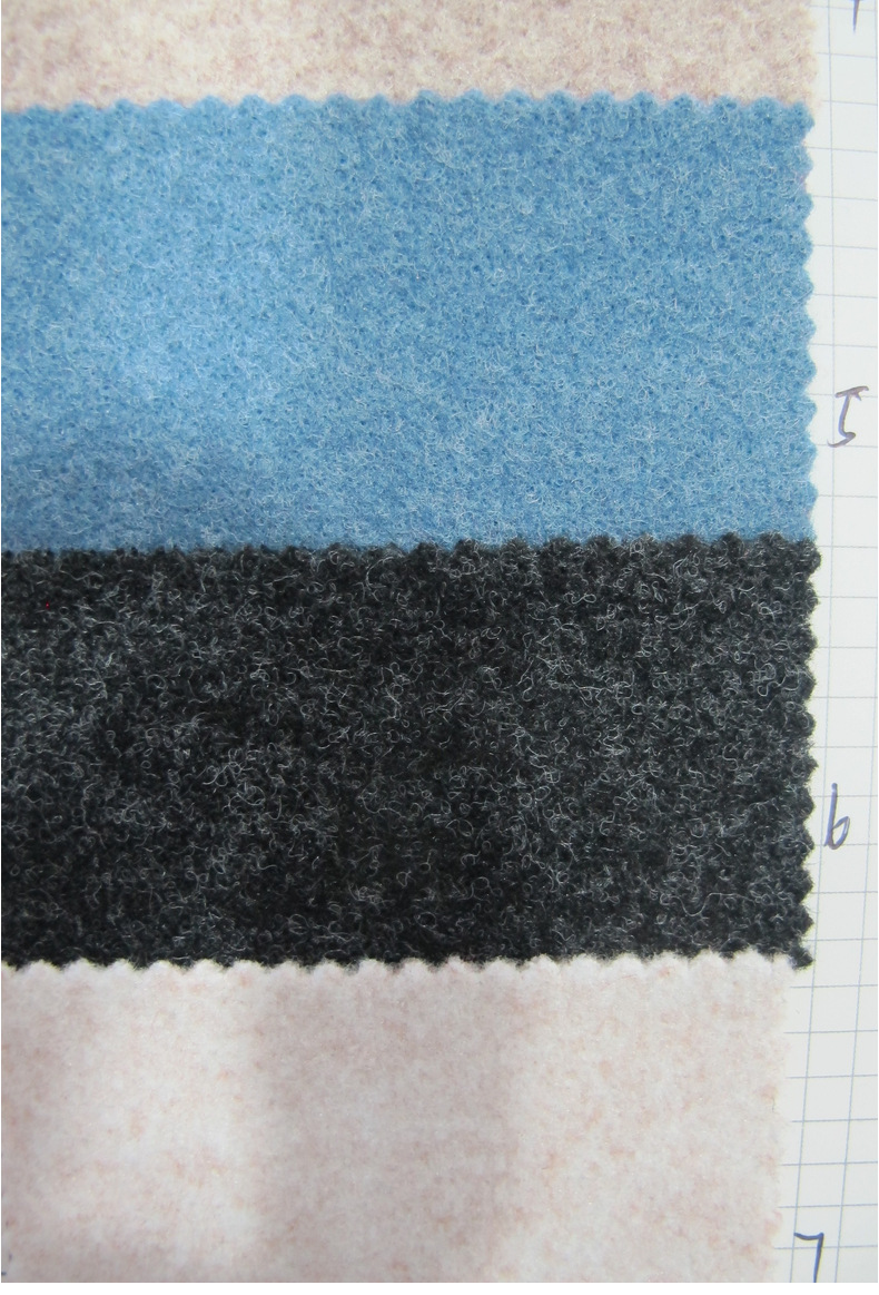 秋冬新款单面丝棉呢面料n053时尚呢子大衣外套女装呢绒布料批发