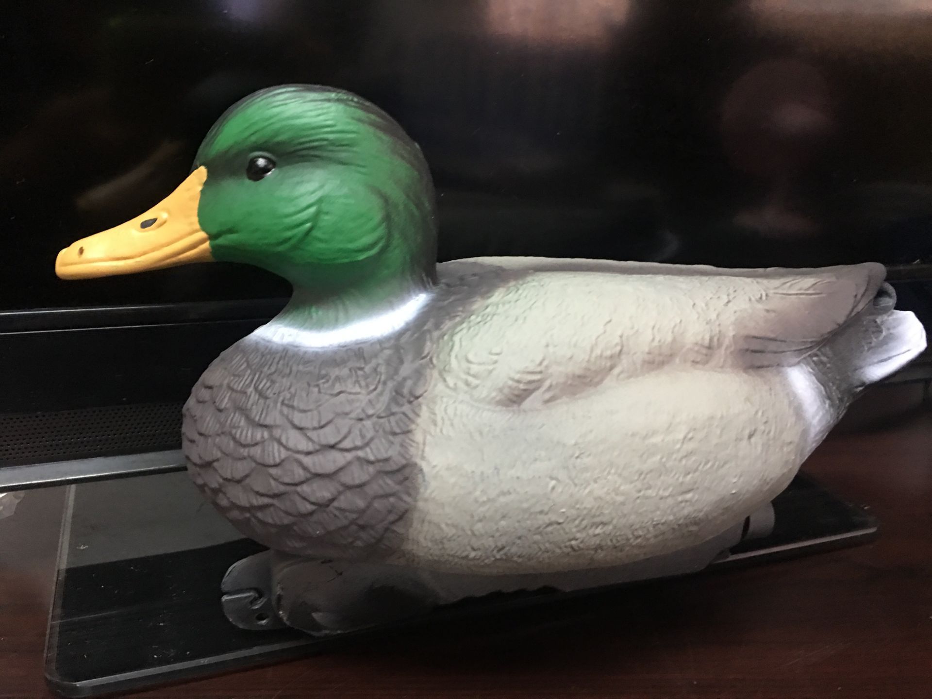 厂家批发仿真鸭子壁饰塑胶工艺品 户外公园装饰打猎仿真鸭子