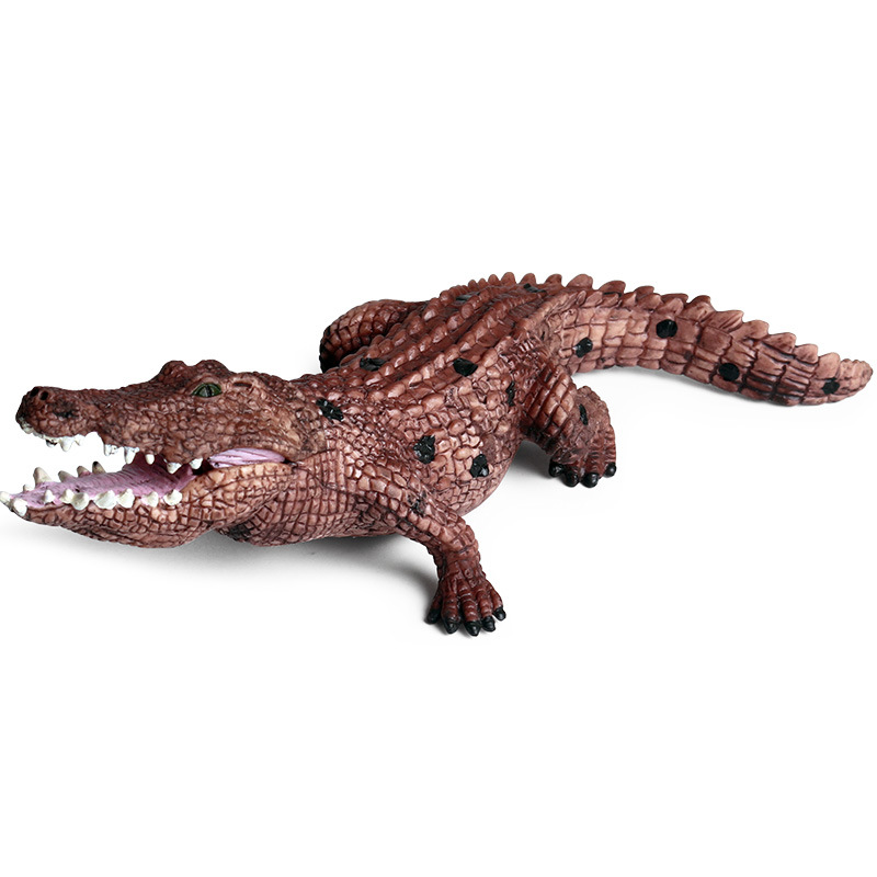 仿真野生动物模型摆件新款鳄鱼尼罗鳄两栖动物儿童实心塑胶玩具