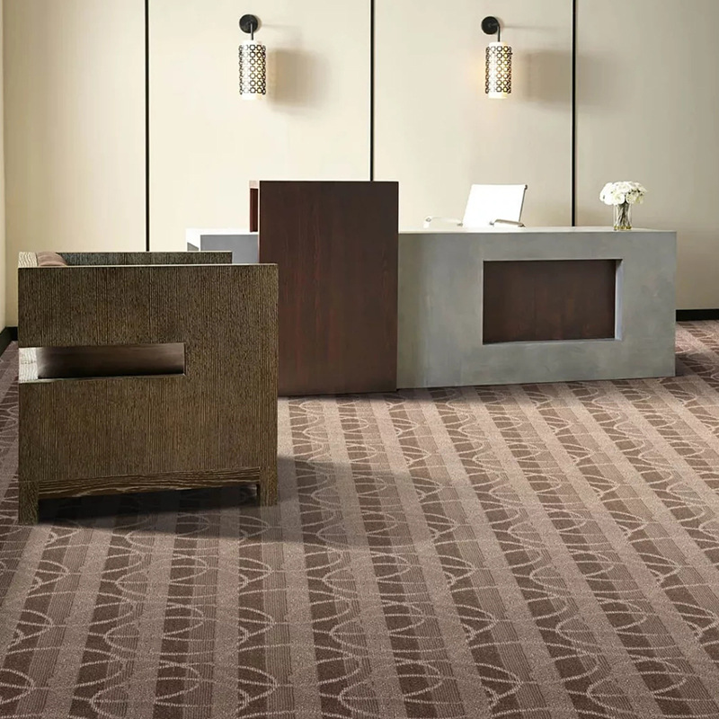 特色地毯 客房 展厅 接待室用高割低圈簇绒提花满铺地毯