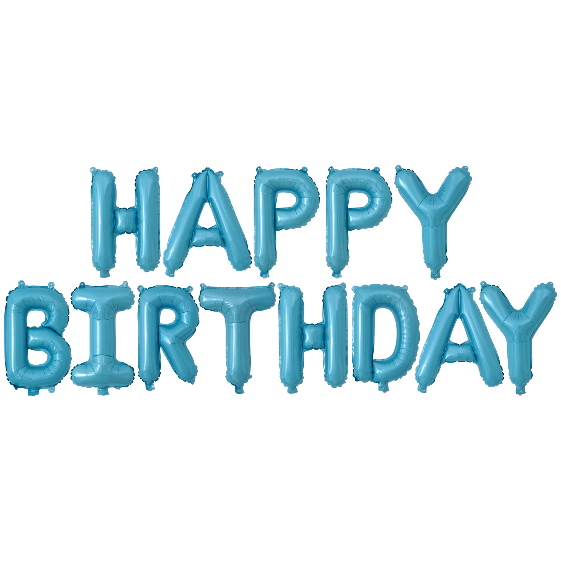送挂绳16寸happy birthday气球套餐 生日快乐字母气球 生日装饰球-阿
