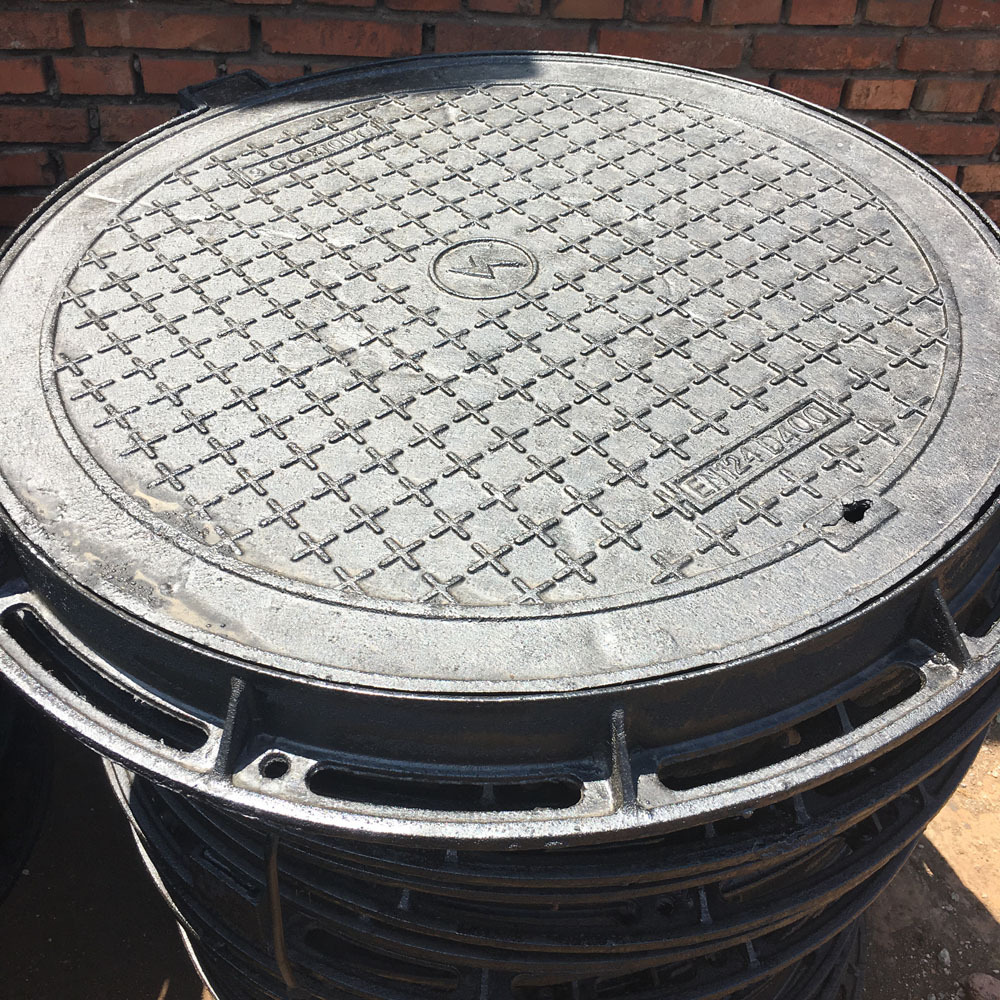 球墨铸铁井盖及井座 电力检查井盖 圆800井盖及井座