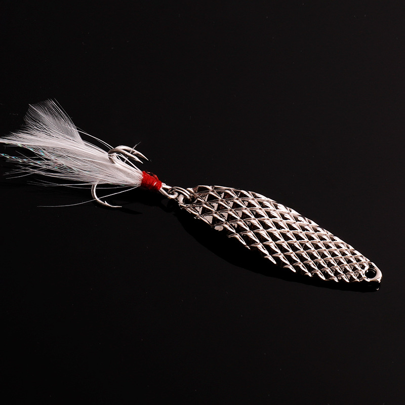 路亚饵亮片5~20g超级水蛭亮片 锌合金亮片 翘嘴鲈鱼路亚假饵