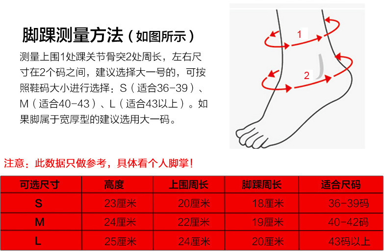 踝围怎么测量图片