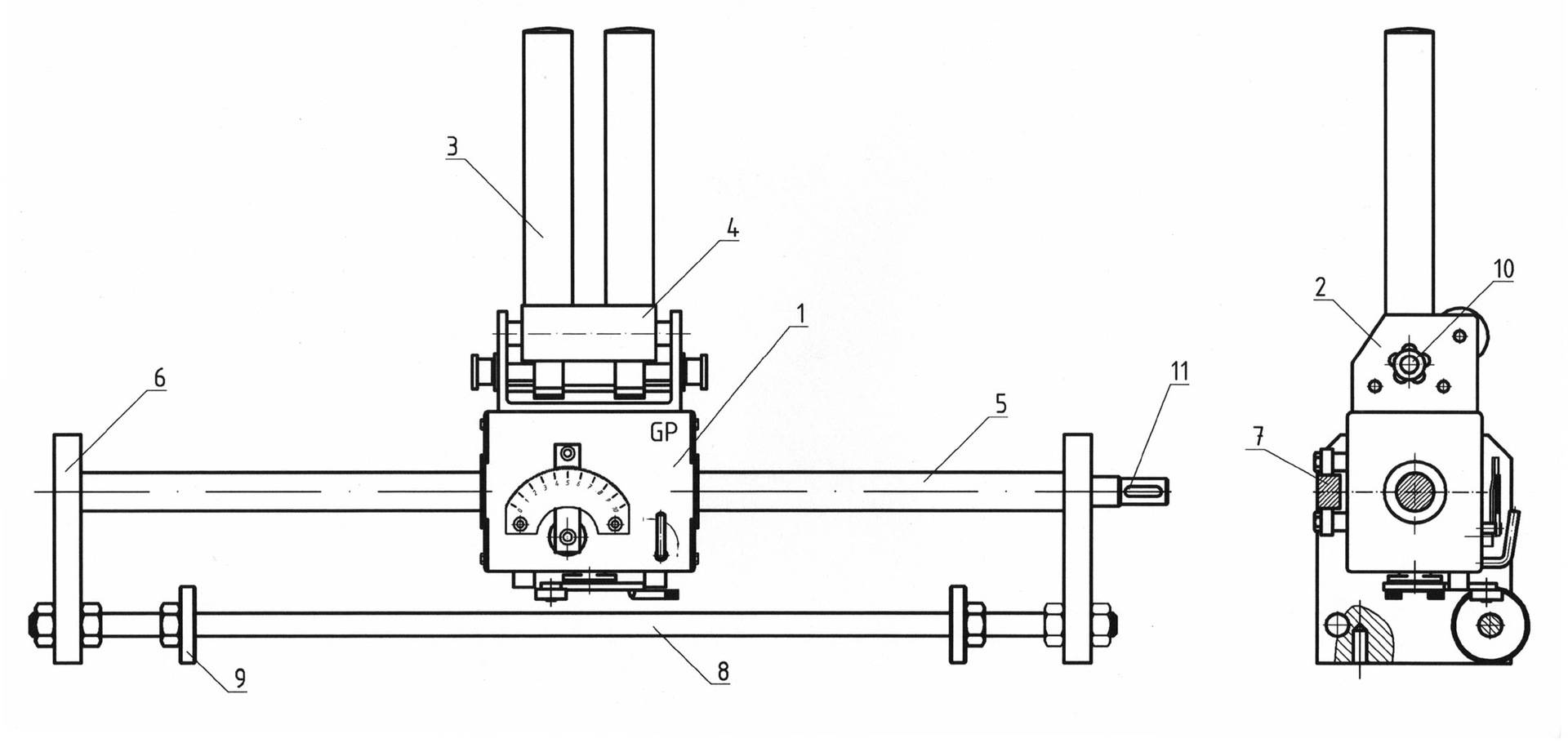 光杆排线器的操作原理基于使用驱动轴和轴环之间的摩擦力的相互作用将