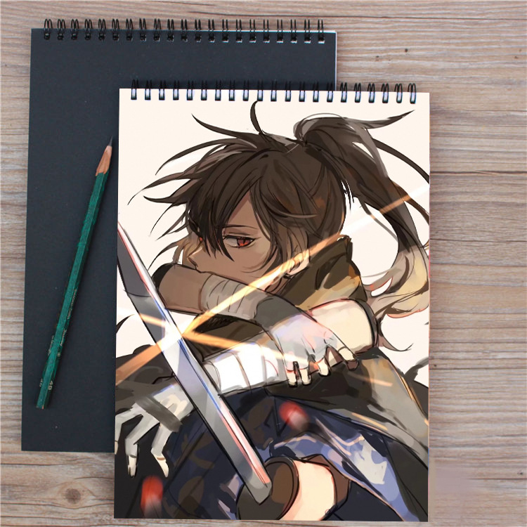 多罗罗百鬼丸美绪漫展文具店学生美术本素描本涂鸦本动漫周边