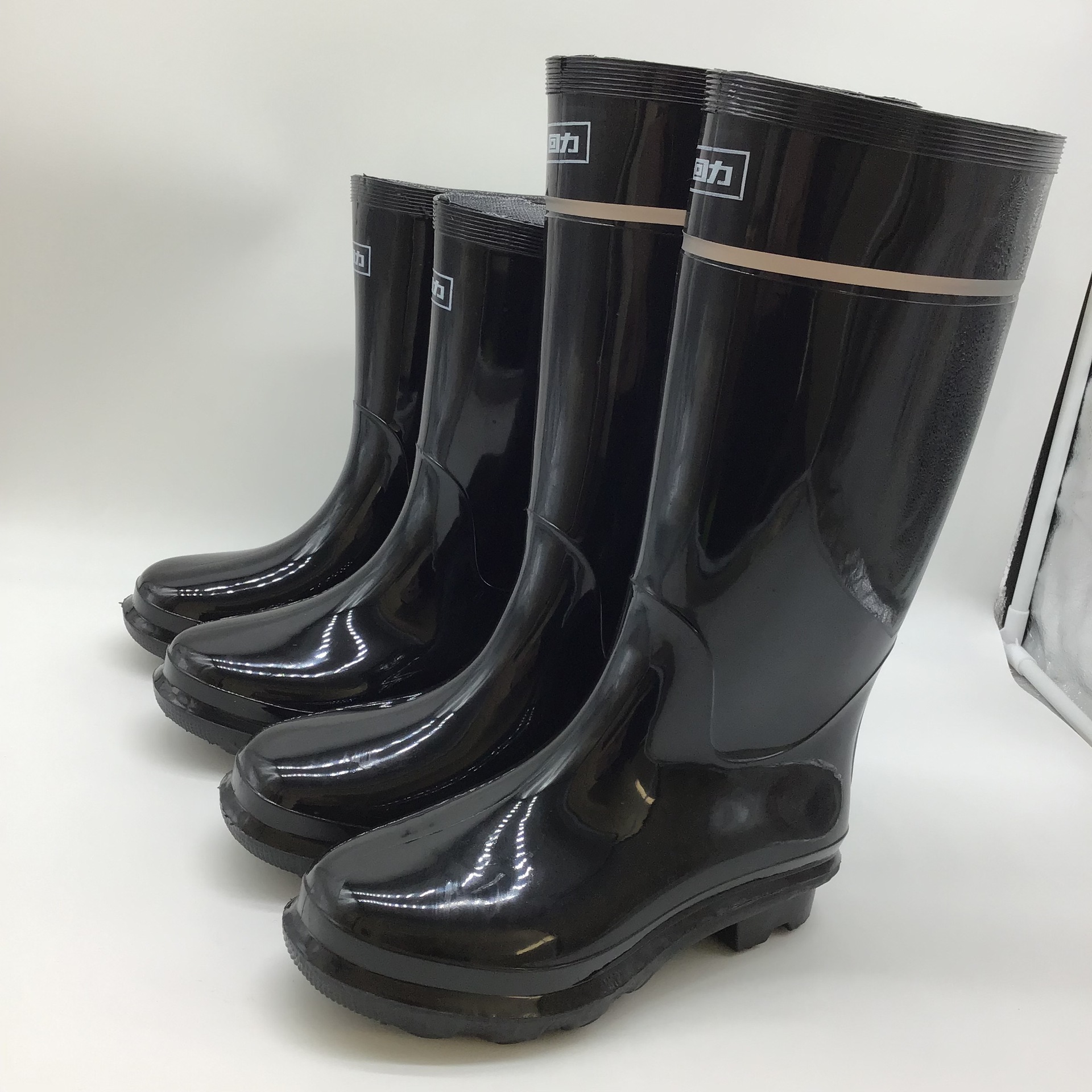 回力818中高筒雨靴 牛筋底雨靴男雨鞋 防水防滑耐磨钓鱼水鞋