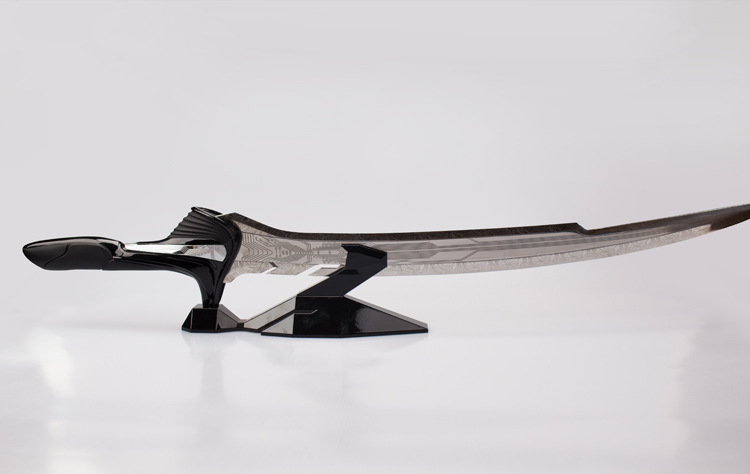 战斗天使阿丽塔刀大马士革刀1比1铳梦cos武器金属周边模型未开刃