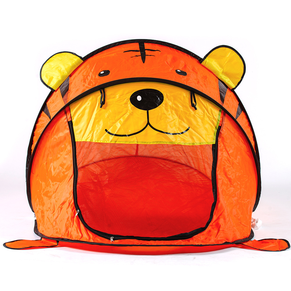 儿童帐篷 小老虎帐篷小棕灰熊粉熊动物帐篷厂家直供室内外适用