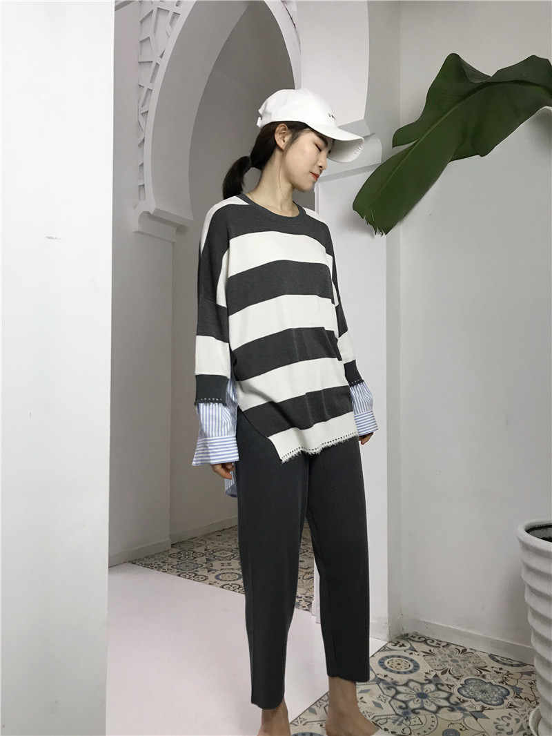 舒服的奶奶裤2019原创设计春夏季新款冰麻裤子宽松显瘦九分裤