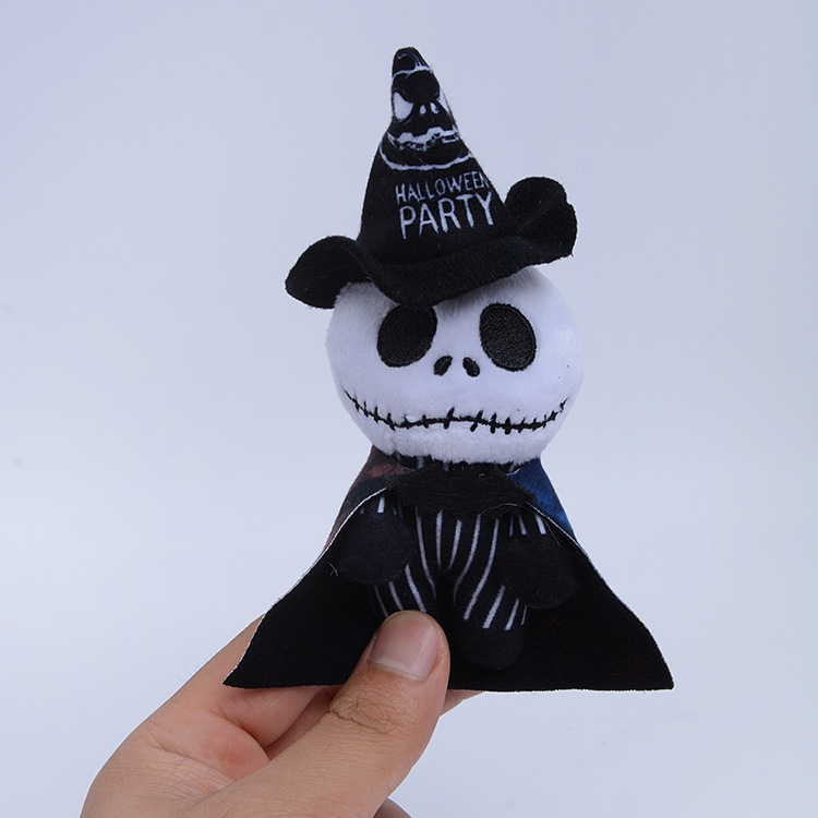 万圣节鬼头怪诞幽灵毛绒挂件鬼魂毛绒玩具公仔抓机娃娃装饰品
