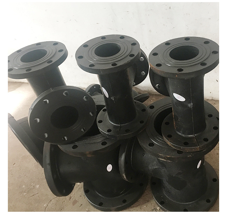 uhmw-pe塑料法兰三通 uhmw-pe法兰三通 塑料管道连接件厂家直销