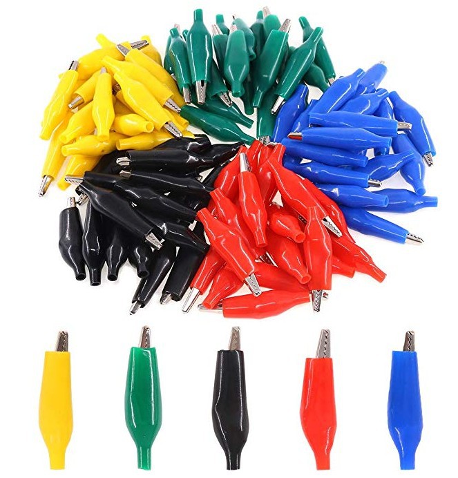 小号鳄鱼夹 五色 彩色鳄鱼夹