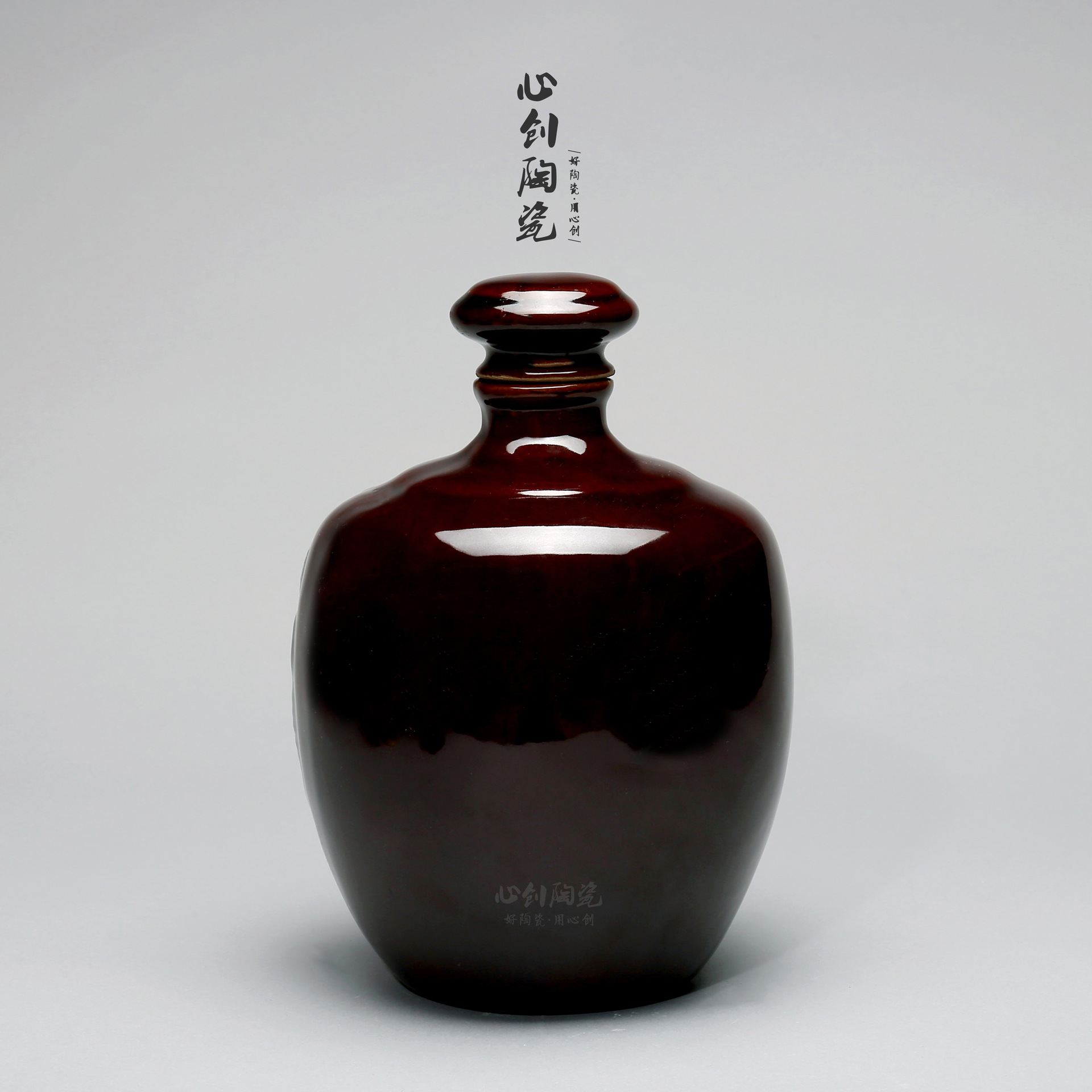 陶瓷酒瓶 1斤陶瓷酒瓶 1斤双龙坛 堆龙 陶瓷小酒瓶