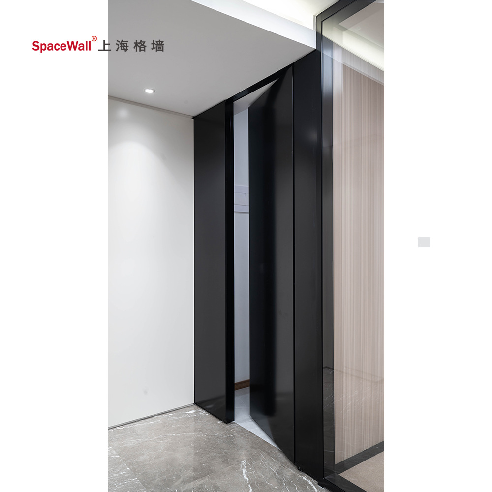 办公室烤漆玻璃隐藏门室内密室门办公区域储藏间暗门隔音无框暗门