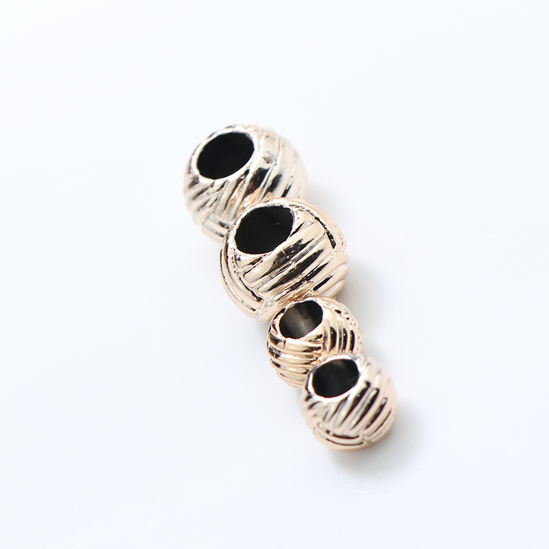 环保塑料电镀圆孔珠孔散珠饰品diy鞋扣鞋饰服饰头饰厂家批发散珠