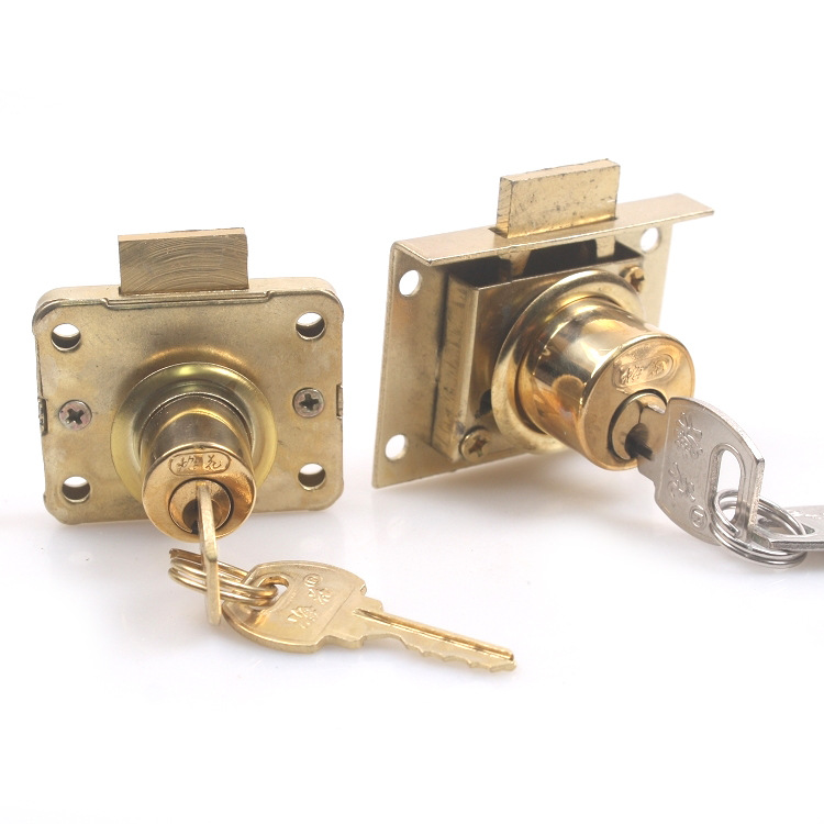 梅花牌抽屉锁铜锁芯抽屉锁16mm/22mm锁头家具锁床头柜文件柜锁具