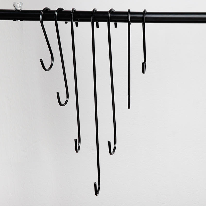 服装店电镀长s扁钩 不锈钢s勾挂钩 s型扁勾 衣钩裤钩批发厂家直销