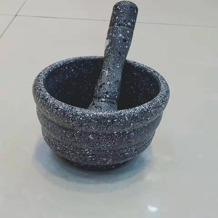 麦饭石手工蒜泥器研磨家用捣蒜器捣药磨碎石臼捣桶舂餐具厨房用品