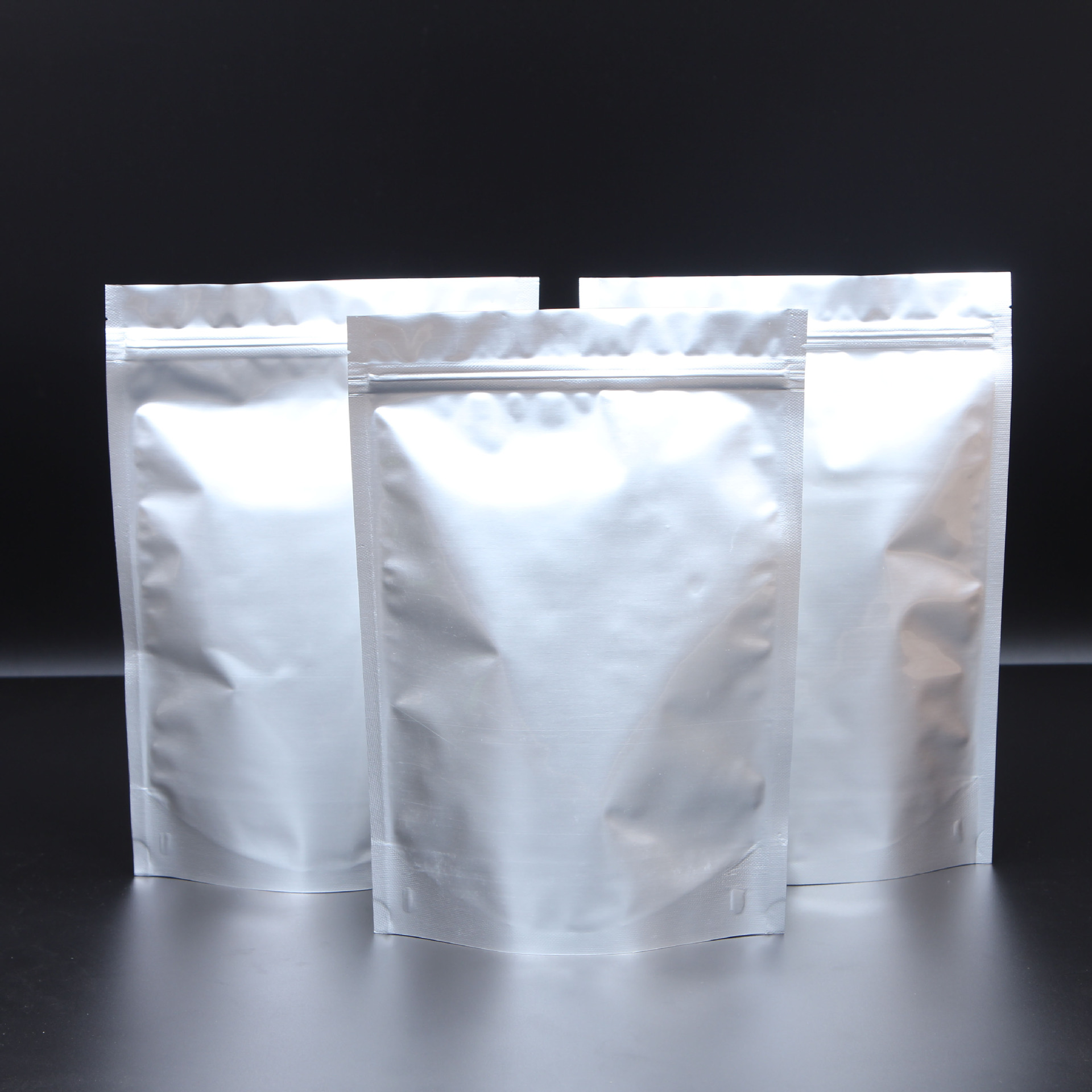 批发纯铝箔袋自立自封袋茶叶面粉牛肉干中药食品包装袋塑料密封袋