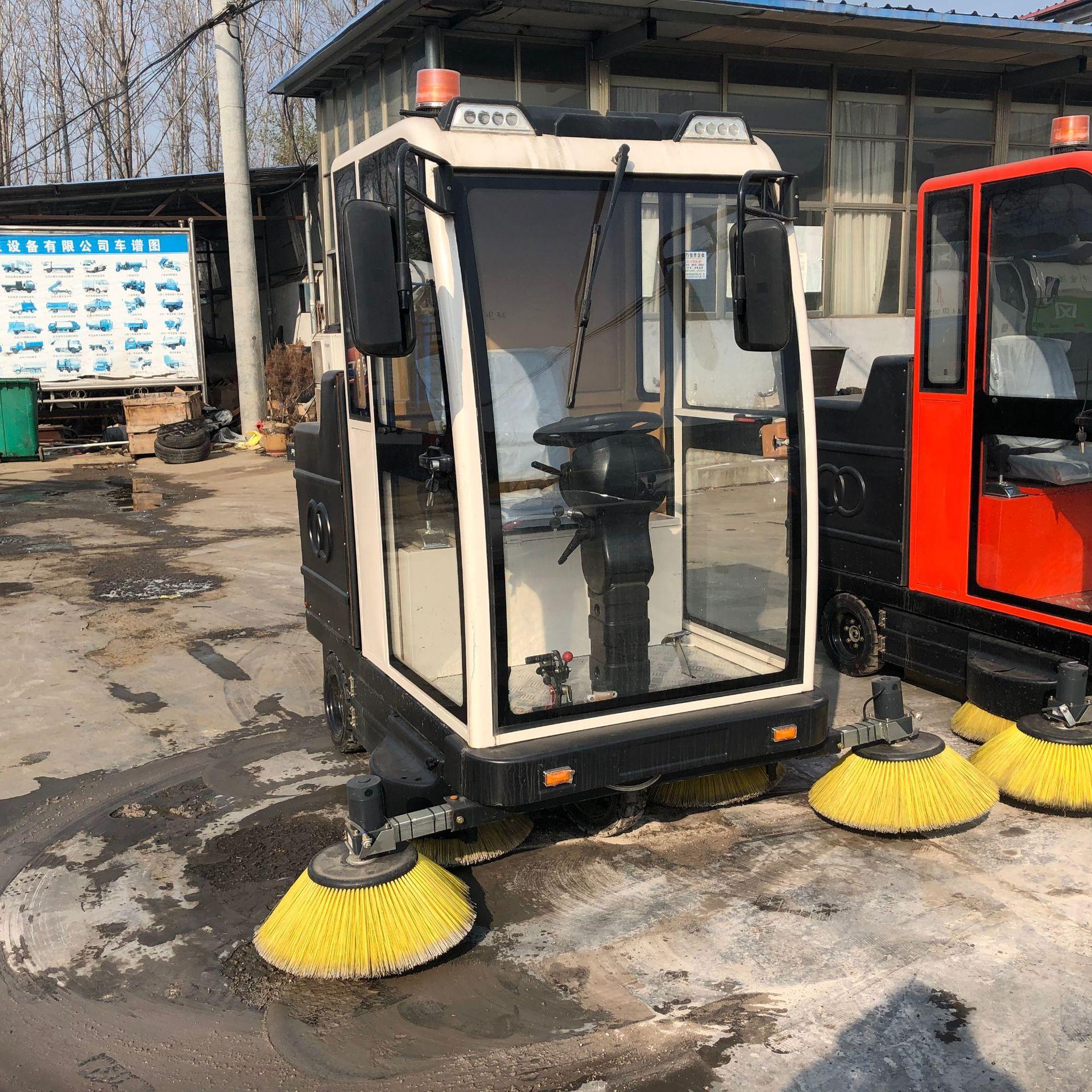 全封闭型驾驶室小型电动扫地车 物业小区道路清扫车  工厂扫路车