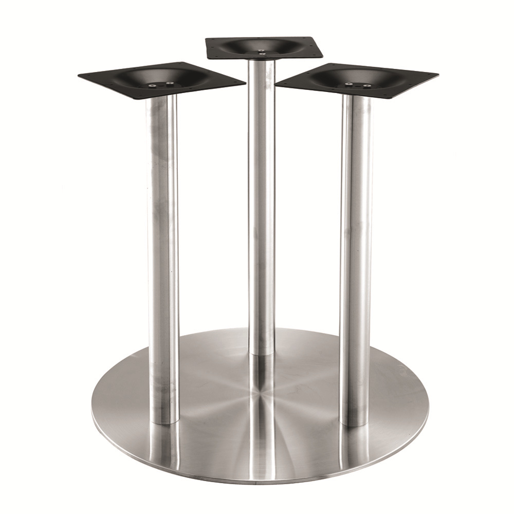 时尚圆形201不锈钢桌脚 大餐桌台架支架 三柱五金桌架[sp-stl247]