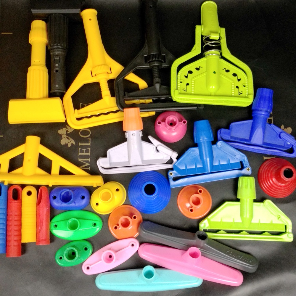 拖把塑料配件塑料夹头圆头塑料件地拖塑料夹头墩布夹头零件